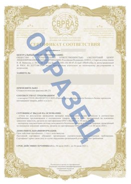 Образец Сертификат СТО 01.064.00220722.2-2020 Приморско-Ахтарск Сертификат СТО 01.064.00220722.2-2020 